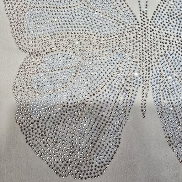 Butter Soft - Shein Oversized Bedazzled Butterfly Tee – Size Large - Picture 10 of 14